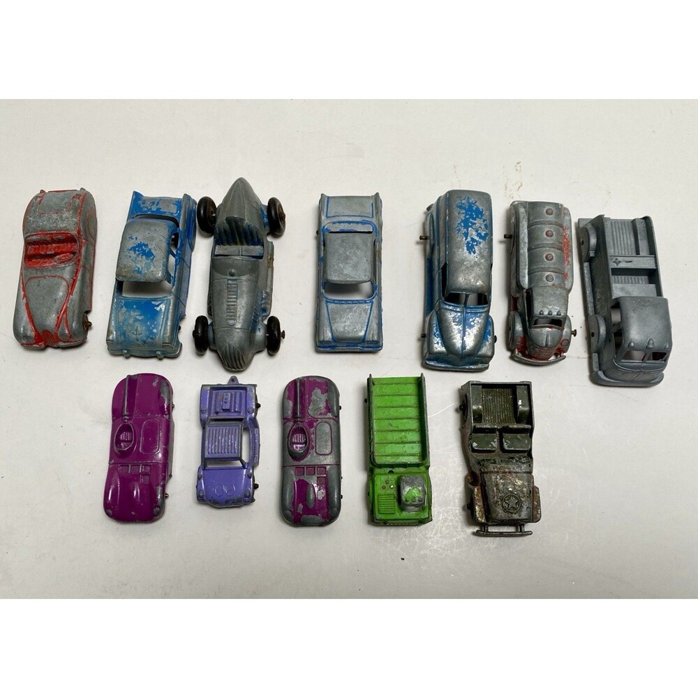 Lot of 12 Vintage Tootsie Toy Cars Trucks Vans Die Cast Estate Collection